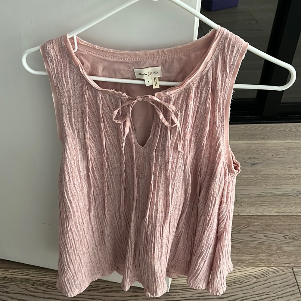 Anthropologie Meadow Rue pink top size 8